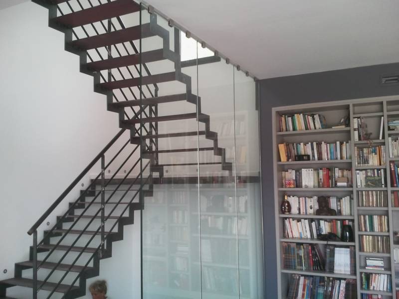 escalier avec mur de verre aix en provence