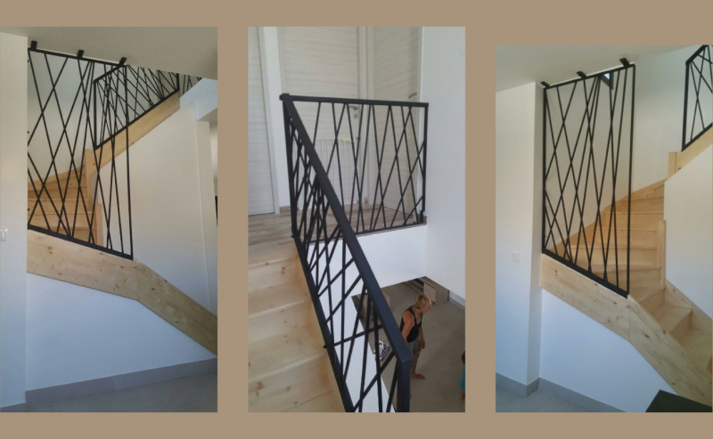 Garde corps  et rampe escalier sur mesure